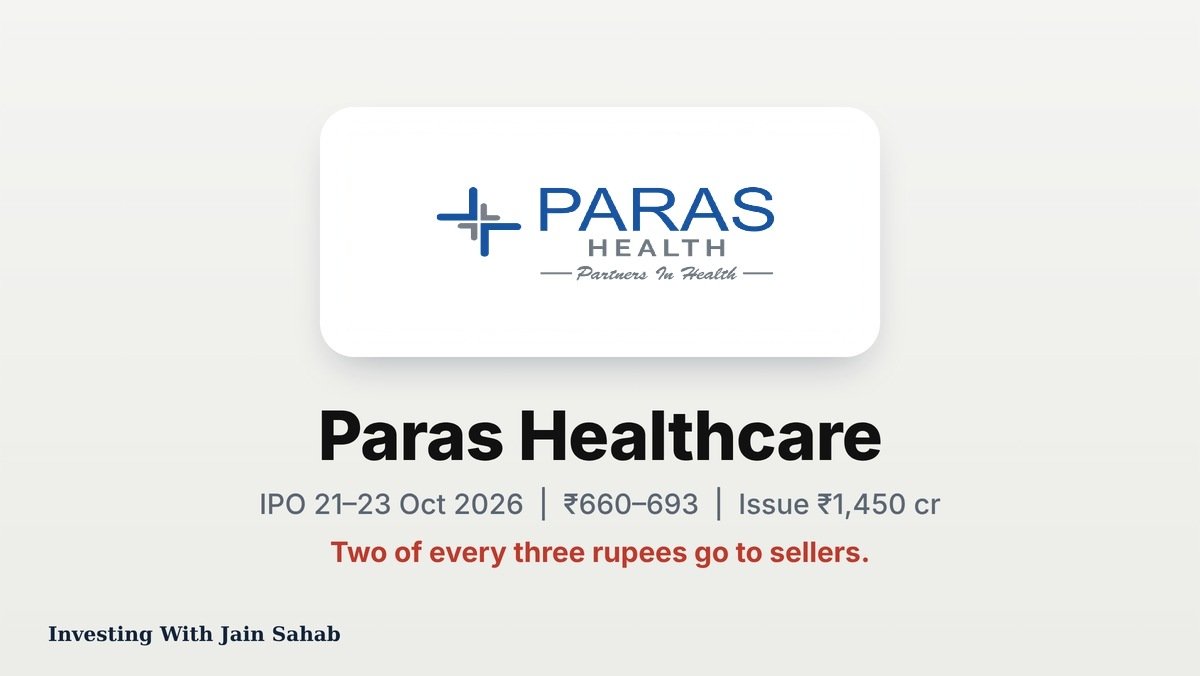 Paras Healthcare IPO 2026: price band, date, lot size and review